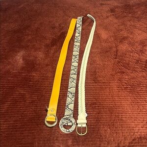 Small women’s belts set of 3